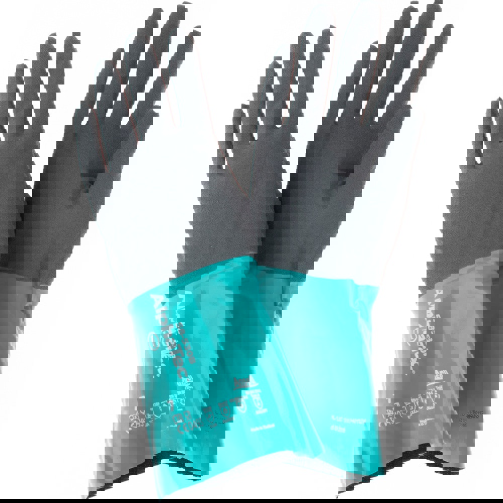 Series 58-530B Chemical Resistant Gloves: 13.00 Thick, Nitrile, Supported,